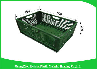 Mesh Ventilated Folding Plastic Crates durable 600 * 400 * 400m m apilables portátiles