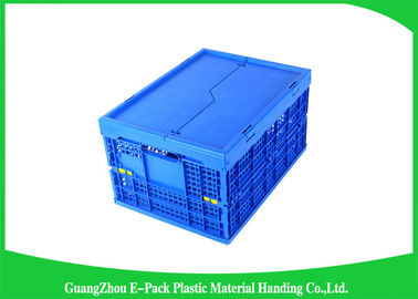 Mesh Folding Storage Crates, materiales plásticos plegables de los PP de los compartimientos de almacenamiento del hogar