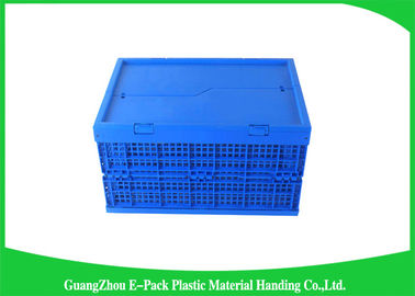 Mesh Folding Storage Crates, materiales plásticos plegables de los PP de los compartimientos de almacenamiento del hogar