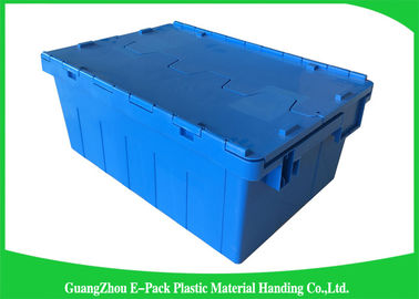 Contenedores de almacenamiento con las tapas atadas 43L, cajas de almacenamiento resistentes de Warehouse