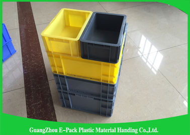 Contenedores de almacenamiento plásticos grandes modificados para requisitos particulares, cajas plásticas apilables de Warehouse