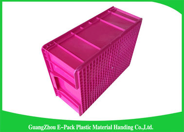Transporte plegable de los envases apilables de Warehouse del ahorro de espacio grande plástico de la capacidad
