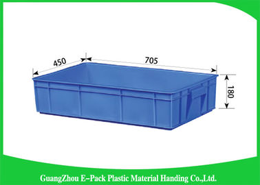 Ahorro de espacio plástico apilable durable de los compartimientos, cajas de almacenamiento negras reutilizables