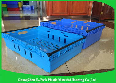 Customzized Mesh Plastic Food Crates con las manijas o los mangos ergonómicos