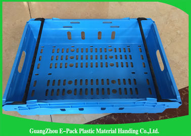 Customzized Mesh Plastic Food Crates con las manijas o los mangos ergonómicos