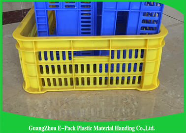 Amontonamiento fácil de los colmados del grado de Mesh Plastic Food Crates Food de la salud
