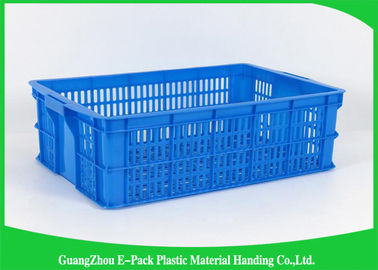 Protección del medio ambiente del almacenamiento de Mesh Plastic Food Crates Moving para los supermercados