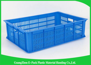 Protección del medio ambiente del almacenamiento de Mesh Plastic Food Crates Moving para los supermercados