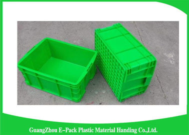 Cajas de amontonamiento plásticas durables, protección del medio ambiente de amontonamiento plástica de los compartimientos de almacenamiento