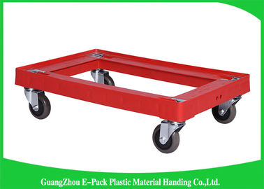 4 ruedas DutyPlastic pesado que mueve la vida 612 * 412 * 145m m de Dolly Big Capacity Long Service