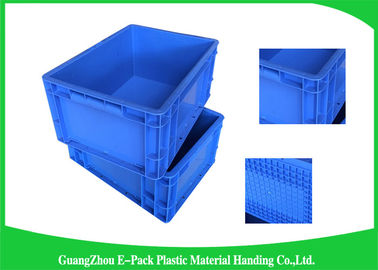 Envases apilables plásticos de la capacidad grande que almacenan el azul del transporte