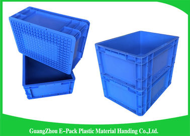 Envases apilables plásticos de la capacidad grande que almacenan el azul del transporte