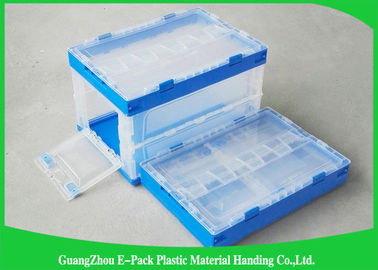 Envases de plástico plegables del hogar Protectionv ambiental de amontonamiento fácil