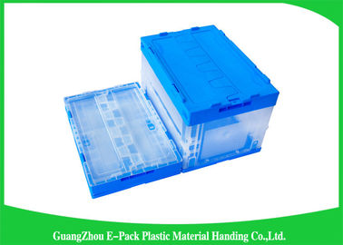 Cajas de almacenamiento plásticas plegables de los PP de la Virgen con las tapas, prenda impermeable plegable del envase de plástico