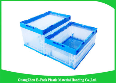Cajas de almacenamiento plásticas plegables de los PP de la Virgen con las tapas, prenda impermeable plegable del envase de plástico