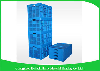 Mesh Ventilated Folding Plastic Crates durable 600 * 400 * 400m m apilables portátiles