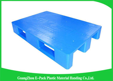 plataformas plásticas azules de 1200 * de 800m m con tres corredores, HDPE plástico de la Virgen de las plataformas de las resbalones