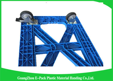 Vida de servicio móvil plástica apilable de Dolly Platform Cart Transport Long