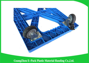 Vida de servicio móvil plástica apilable de Dolly Platform Cart Transport Long