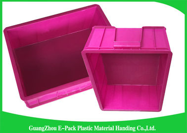 Tapas de Mini Load Euro Containers With, materiales de amontonamiento plásticos estándar de los PP de las cajas