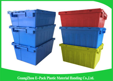 Las cajas de mudanza plásticas de Customzized ataron los envases de la tapa para Warehouse
