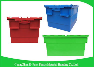 Las cajas de mudanza plásticas de Customzized ataron los envases de la tapa para Warehouse