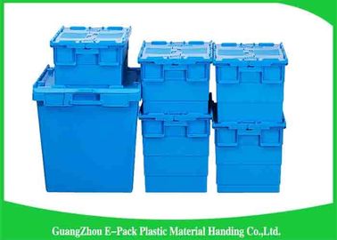 Envases atados plásticos encajables de la tapa, cajón industrial del volumen de ventas del almacenamiento