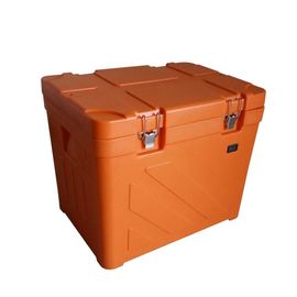Caja fresca aislada plástica no tóxica anaranjada, caja de almacenamiento fría de la comida campestre 110L