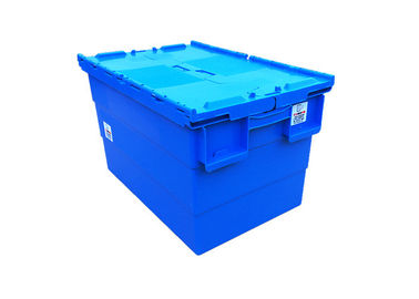 23,6' almacenamiento de x 15,7 ' que mueve a Tote Box With Hinged Lids plástico apilable