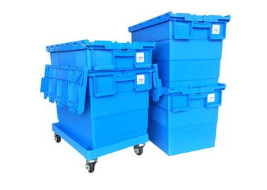 23,6' almacenamiento de x 15,7 ' que mueve a Tote Box With Hinged Lids plástico apilable