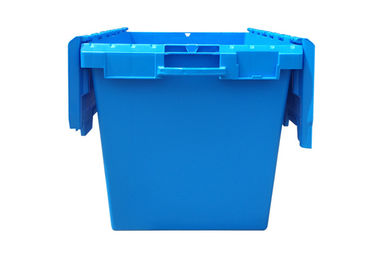 Envase atado pila de la tapa de 750*570*625M M/jerarquización plástica Tote Box de la logística