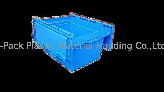 Caja pequeña con bisagras de barras de acero con el logotipo impreso en ambos lados