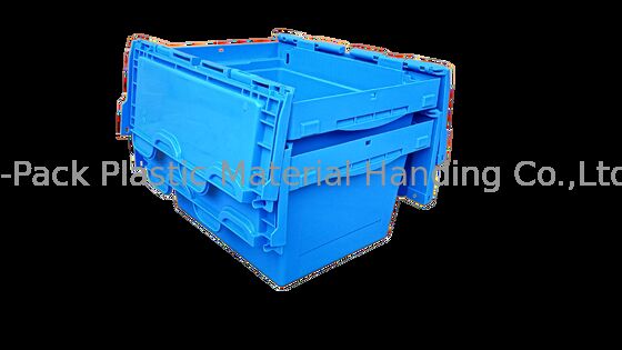 Caja pequeña con bisagras de barras de acero con el logotipo impreso en ambos lados