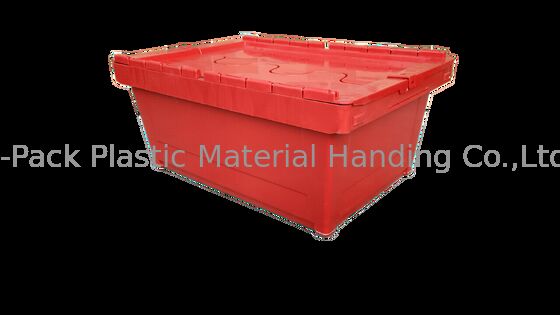 Contenedores de PP Resistente a Impactos con Tapa Adjunta Toteboxes Estándar 600x400mm Color Personalizado e Impresión de Logo Grande para Carga