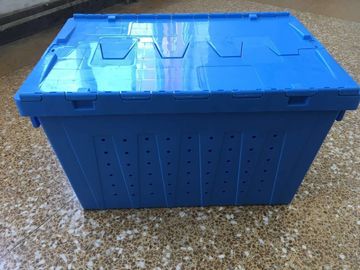 Tapa atada Mesh Body Plastic Storage Crates para el transporte