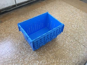 Tapa atada Mesh Body Plastic Storage Crates para el transporte