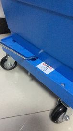 3 avanza lentamente cuatro que la PU rueda a Dolly Rudder Moving Customized de amontonamiento plástica