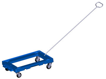 3 avanza lentamente cuatro que la PU rueda a Dolly Rudder Moving Customized de amontonamiento plástica