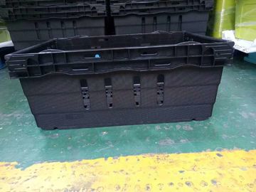 Supermercado que apila altura del material 6 de los PP de la Virgen de las cajas de almacenamiento 600*400m m diversa