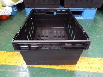 Supermercado que apila altura del material 6 de los PP de la Virgen de las cajas de almacenamiento 600*400m m diversa