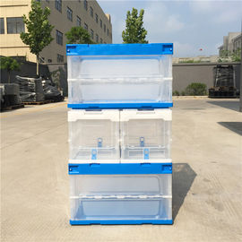 Tapas atadas Tote Boxes plástico plegable/envase de plástico plegable