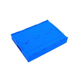 Plástico más de gran capacidad atado Tote Boxes Stronger plegable de las tapas y durabilidad