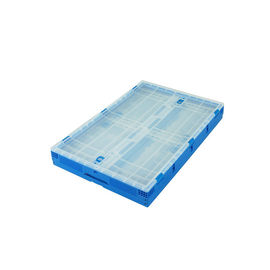serie Tote Boxes Attached Lids Stacking plegable plástico de 650*440 milímetro