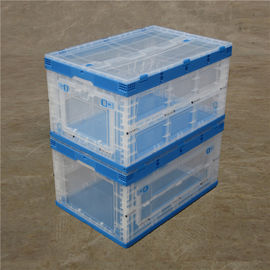 Caja plástica plegable plegable, el tomar fácil de los contenedores de almacenamiento plásticos