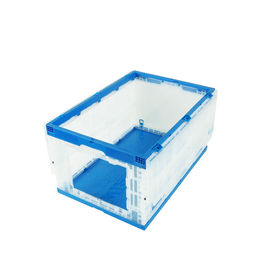 Las cajas plegables plásticas dobladas de la cadena de suministro de los envases colorean modificado para requisitos particulares