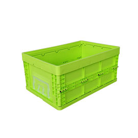 Envases de plástico plegables del verde del tamaño estándar/caja plástica plegable