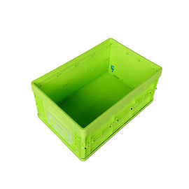 Envases de plástico plegables del verde del tamaño estándar/caja plástica plegable
