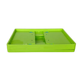 Envases de plástico plegables del verde del tamaño estándar/caja plástica plegable