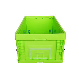 Envases de plástico plegables del verde del tamaño estándar/caja plástica plegable