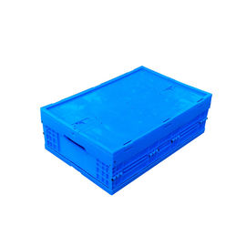 Los envases de plástico plegables de la estructura sólida colorean modificado para requisitos particulares